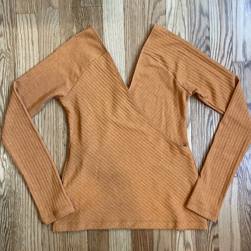 Anthropologie Maeve Burnt Orange Top